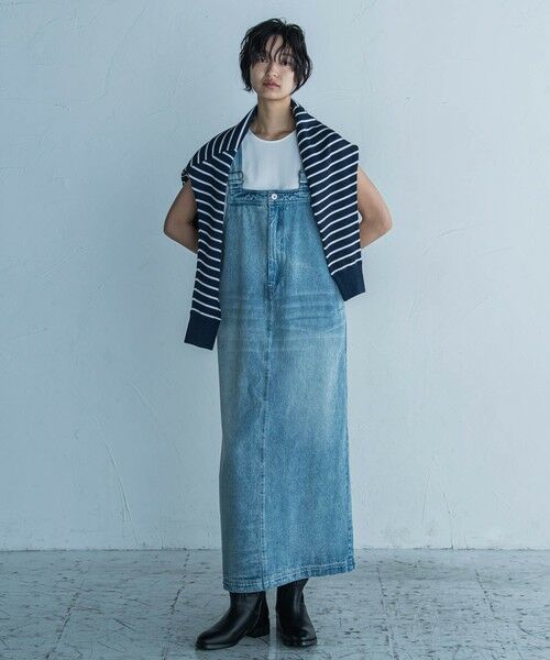 MAYSON GREY/メイソングレイ 11OZデニムワンピース≪洗濯機で洗える≫ ブルー M MAYSON GREY/メイソングレイ 11OZデニムワンピース≪洗濯機で洗える≫ ブルー M