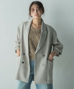 MAYSON GREY / メイソングレイ テーラードジャケット | ダブルブレストオーバージャケット≪手洗い可能≫