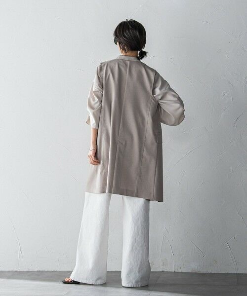 MAYSON GREY / メイソングレイ ダウンジャケット・ベスト | ノーカラージップロングジレ≪手洗い可能≫ | 詳細18