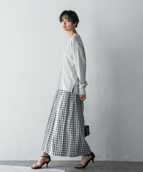 MAYSON GREY / メイソングレイ カットソー | SET　スラブジャージタンクトップ+深Vネックプルオーバー | 詳細6