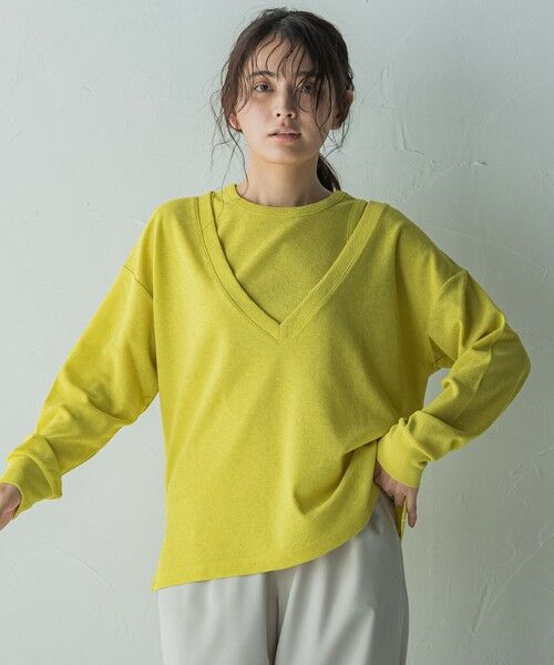 MAYSON GREY / メイソングレイ カットソー | SET　スラブジャージタンクトップ+深Vネックプルオーバー | 詳細17