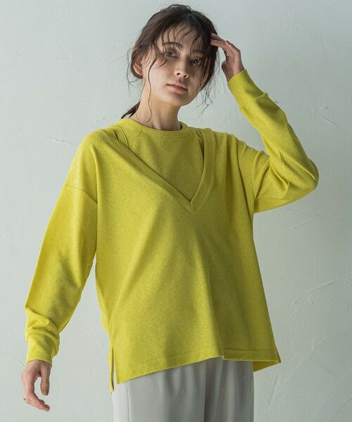 MAYSON GREY / メイソングレイ カットソー | SET　スラブジャージタンクトップ+深Vネックプルオーバー | 詳細18