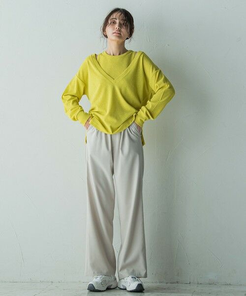 MAYSON GREY / メイソングレイ カットソー | SET　スラブジャージタンクトップ+深Vネックプルオーバー | 詳細20