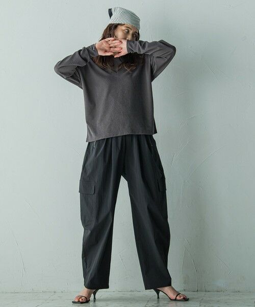 MAYSON GREY / メイソングレイ カットソー | SET　スラブジャージタンクトップ+深Vネックプルオーバー | 詳細28