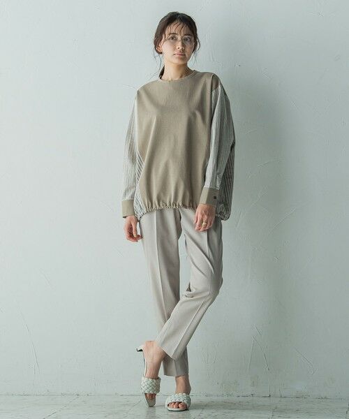 MAYSON GREY / メイソングレイ カットソー | ストライプドッキングドルマンプルオーバー≪洗濯機で洗える≫ | 詳細16