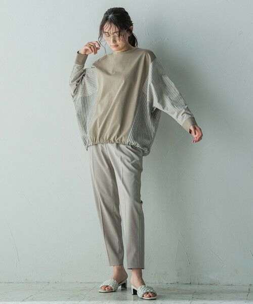 MAYSON GREY / メイソングレイ カットソー | ストライプドッキングドルマンプルオーバー≪洗濯機で洗える≫ | 詳細18