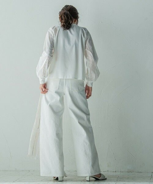 MAYSON GREY / メイソングレイ カットソー | カットワーク刺繍スリーブプルオーバー≪洗濯機で洗える≫ | 詳細6