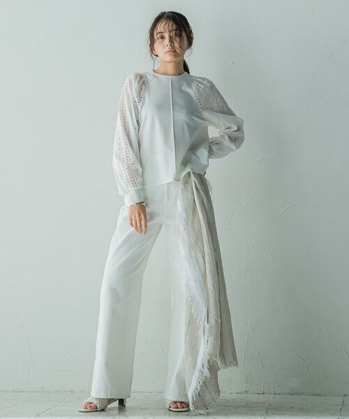 MAYSON GREY / メイソングレイ カットソー | カットワーク刺繍スリーブプルオーバー≪洗濯機で洗える≫ | 詳細7