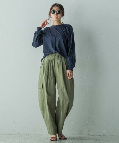 MAYSON GREY / メイソングレイ カットソー | カットワーク刺繍スリーブプルオーバー≪洗濯機で洗える≫ | 詳細12