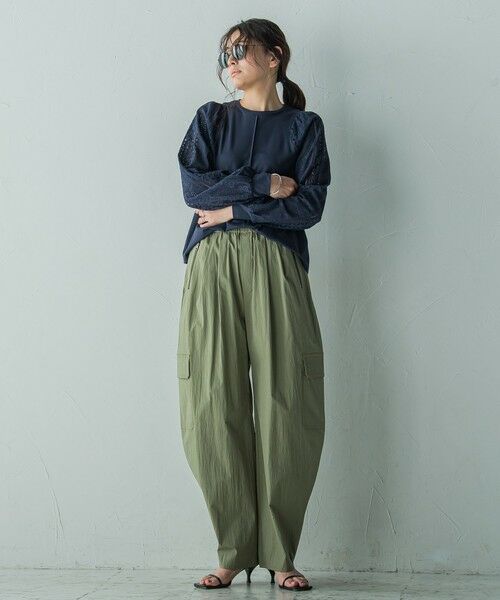 MAYSON GREY / メイソングレイ カットソー | カットワーク刺繍スリーブプルオーバー≪洗濯機で洗える≫ | 詳細13