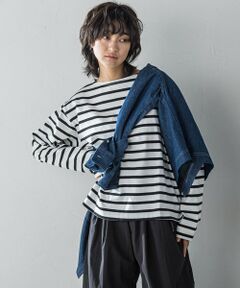 MAYSON GREY / メイソングレイ カットソー | 【WEB限定】ゆるボーダーロングTシャツ
