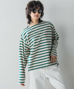 MAYSON GREY / メイソングレイ カットソー | 【WEB限定】ゆるボーダーロングTシャツ