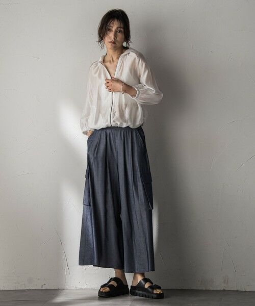 MAYSON GREY / メイソングレイ その他パンツ | 【新色追加】シャンブレーカーゴキュロットパンツ | 詳細5