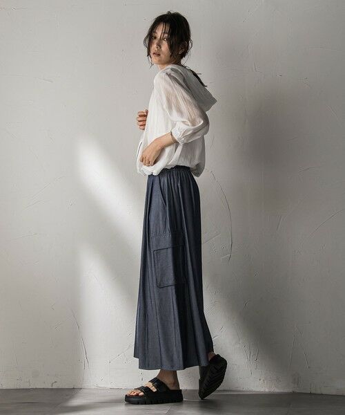 MAYSON GREY / メイソングレイ その他パンツ | 【新色追加】シャンブレーカーゴキュロットパンツ | 詳細7