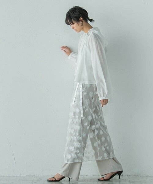 MAYSON GREY / メイソングレイ ミニ・ひざ丈スカート | チュールフラワーラップスカート | 詳細14