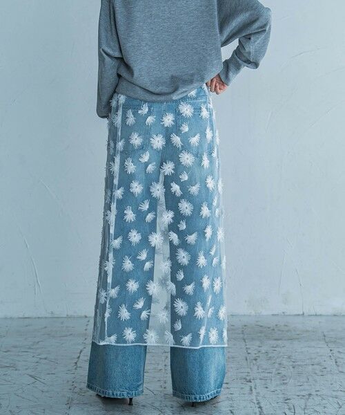 MAYSON GREY / メイソングレイ ミニ・ひざ丈スカート | チュールフラワーラップスカート | 詳細3