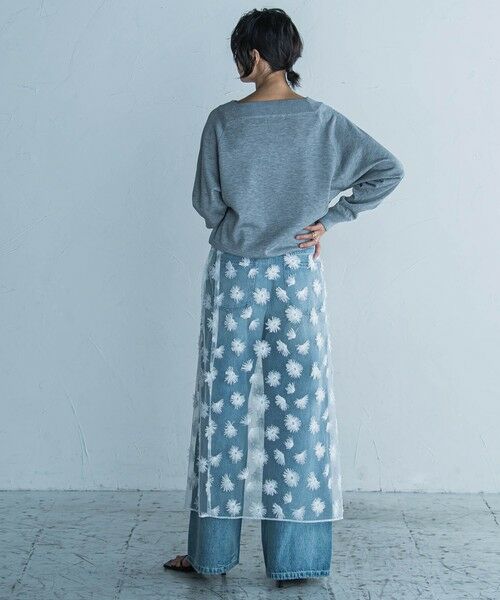 MAYSON GREY / メイソングレイ ミニ・ひざ丈スカート | チュールフラワーラップスカート | 詳細8