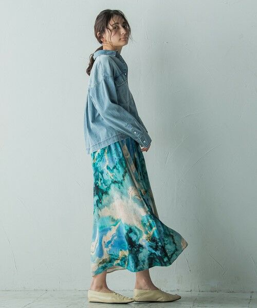 MAYSON GREY / メイソングレイ ミニ・ひざ丈スカート | IPEKERタックフレアスカート≪手洗い可能≫ | 詳細5