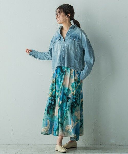 MAYSON GREY / メイソングレイ ミニ・ひざ丈スカート | IPEKERタックフレアスカート≪手洗い可能≫ | 詳細6