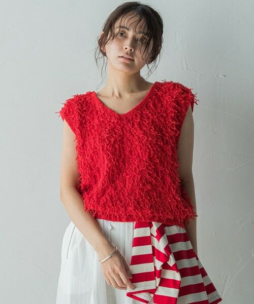 MAYSON GREY / メイソングレイ ダウンジャケット・ベスト | ループフリンジニットベスト≪手洗い可能≫ | 詳細1