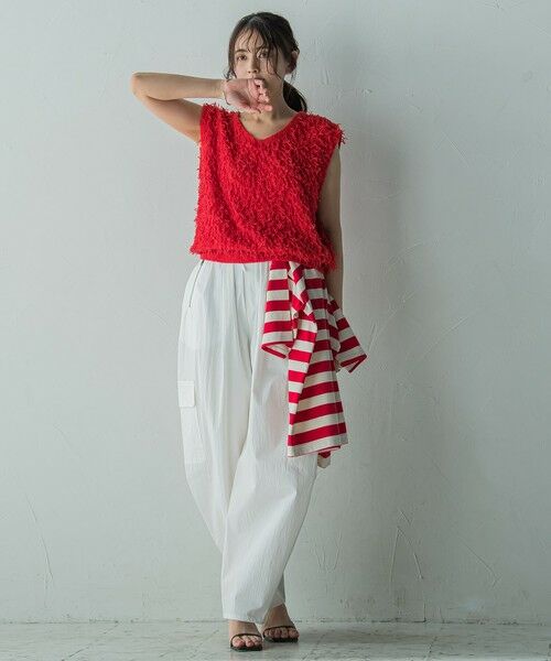 MAYSON GREY / メイソングレイ ダウンジャケット・ベスト | ループフリンジニットベスト≪手洗い可能≫ | 詳細4