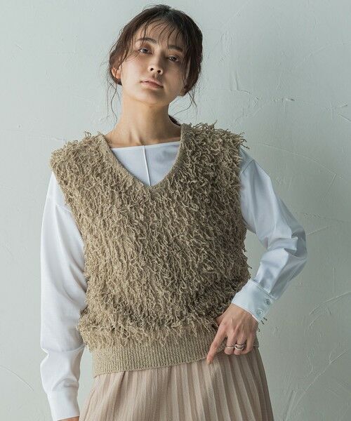 MAYSON GREY / メイソングレイ ダウンジャケット・ベスト | ループフリンジニットベスト≪手洗い可能≫ | 詳細21