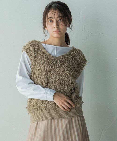 MAYSON GREY / メイソングレイ ダウンジャケット・ベスト | ループフリンジニットベスト≪手洗い可能≫ | 詳細18