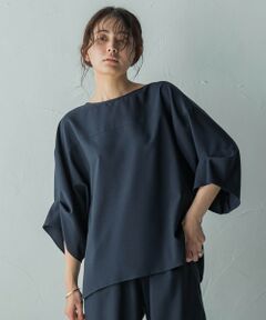 MAYSON GREY / メイソングレイ シャツ・ブラウス | タックワイドスリーブボートネックブラウス≪洗濯機で洗える≫