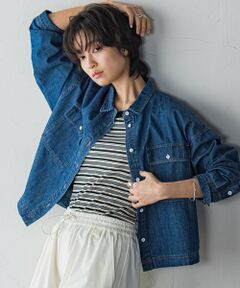 MAYSON GREY / メイソングレイ シャツ・ブラウス | デニムクロップドシャツ≪洗濯機で洗える≫