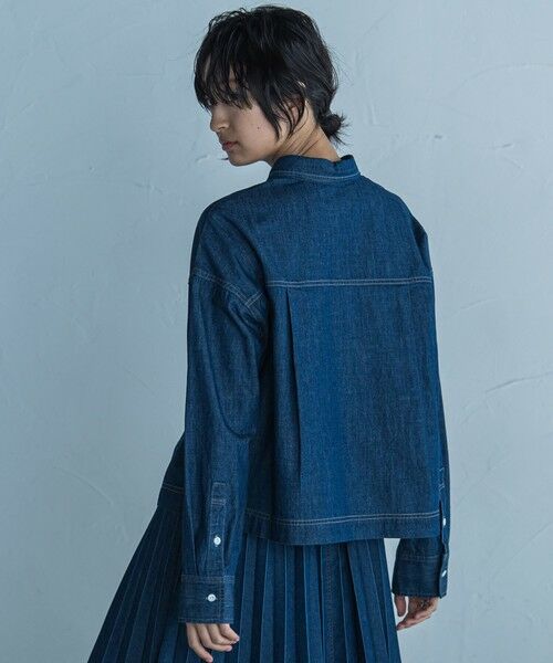 MAYSON GREY / メイソングレイ シャツ・ブラウス | デニムクロップドシャツ≪洗濯機で洗える≫ | 詳細11