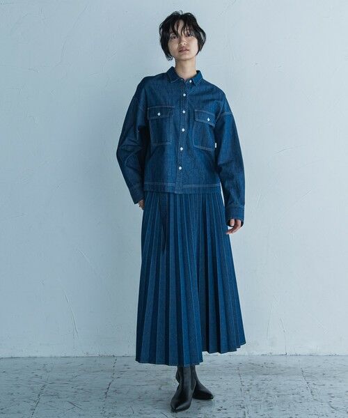 MAYSON GREY / メイソングレイ シャツ・ブラウス | デニムクロップドシャツ≪洗濯機で洗える≫ | 詳細13