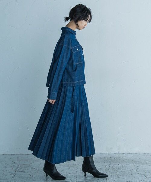 MAYSON GREY / メイソングレイ シャツ・ブラウス | デニムクロップドシャツ≪洗濯機で洗える≫ | 詳細14