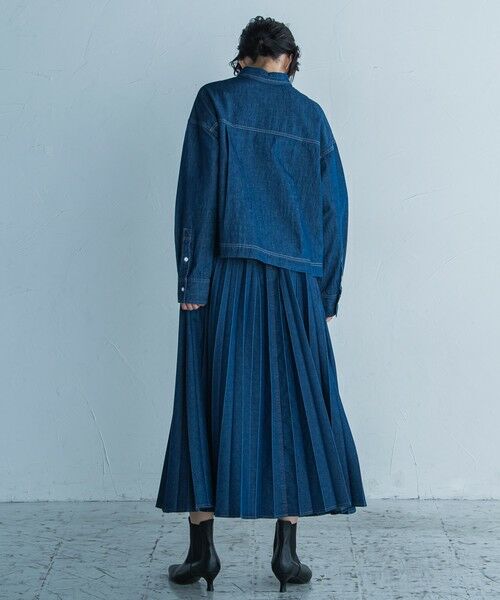 MAYSON GREY / メイソングレイ シャツ・ブラウス | デニムクロップドシャツ≪洗濯機で洗える≫ | 詳細15