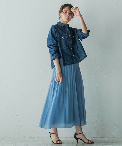 MAYSON GREY / メイソングレイ シャツ・ブラウス | デニムクロップドシャツ≪洗濯機で洗える≫ | 詳細17