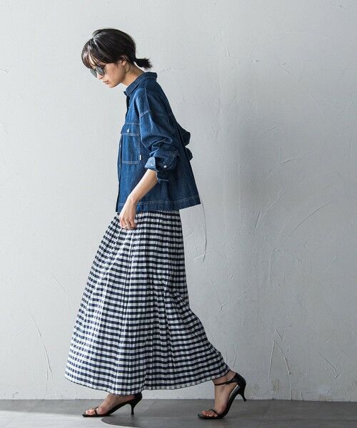 MAYSON GREY / メイソングレイ シャツ・ブラウス | デニムクロップドシャツ≪洗濯機で洗える≫ | 詳細19