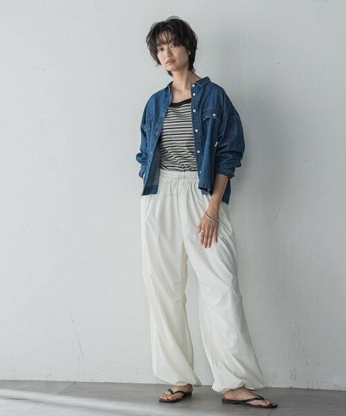 MAYSON GREY / メイソングレイ シャツ・ブラウス | デニムクロップドシャツ≪洗濯機で洗える≫ | 詳細4