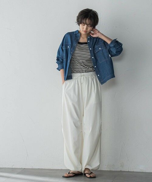 MAYSON GREY / メイソングレイ シャツ・ブラウス | デニムクロップドシャツ≪洗濯機で洗える≫ | 詳細5