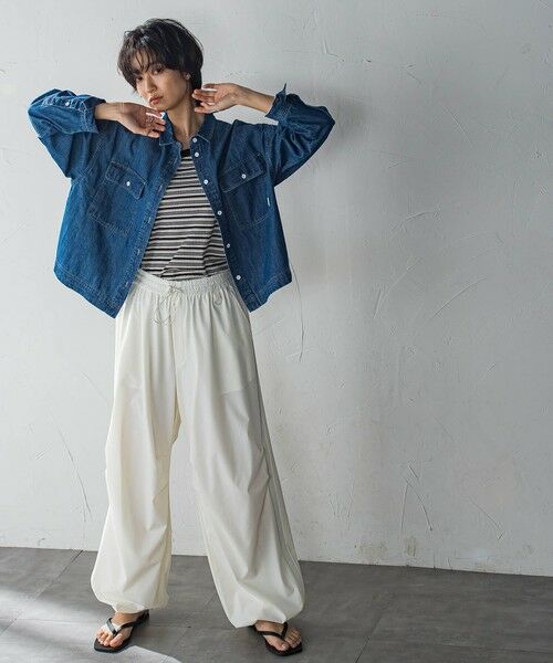 MAYSON GREY / メイソングレイ シャツ・ブラウス | デニムクロップドシャツ≪洗濯機で洗える≫ | 詳細6