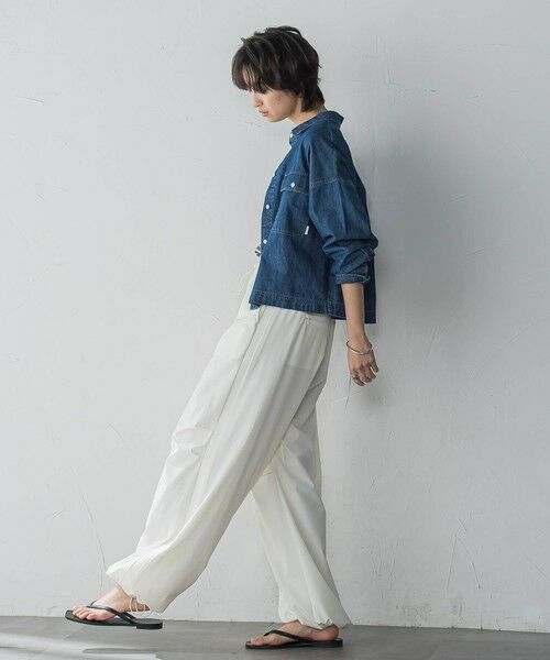 MAYSON GREY / メイソングレイ シャツ・ブラウス | デニムクロップドシャツ≪洗濯機で洗える≫ | 詳細7