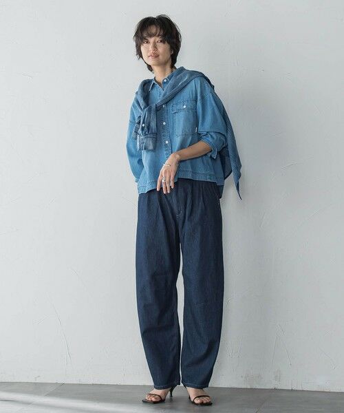 MAYSON GREY / メイソングレイ シャツ・ブラウス | デニムクロップドシャツ≪洗濯機で洗える≫ | 詳細29