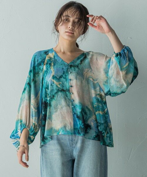 MAYSON GREY / メイソングレイ シャツ・ブラウス | IPEKERバルーンスリーブブラウス≪手洗い可能≫ | 詳細1