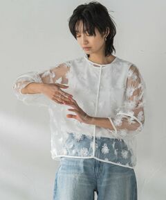 MAYSON GREY / メイソングレイ シャツ・ブラウス | チュールフラワーボリュームブラウス