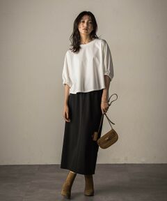 MAYSON GREY / メイソングレイ ロング・マキシ丈ワンピース | 【新色追加】ハーフドルマンスリーブスカートセットアップ≪洗濯機で洗える≫