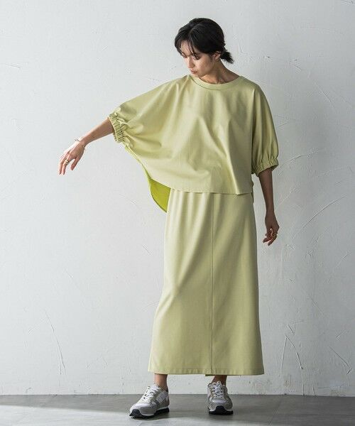 MAYSON GREY / メイソングレイ ロング・マキシ丈ワンピース | 【新色追加】ハーフドルマンスリーブスカートセットアップ≪洗濯機で洗える≫ | 詳細7