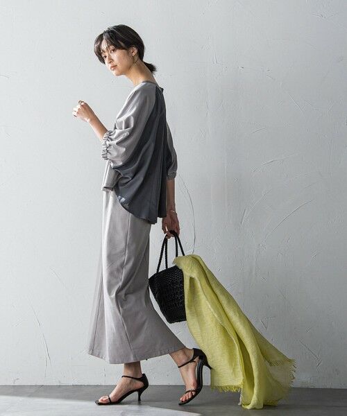MAYSON GREY / メイソングレイ ロング・マキシ丈ワンピース | 【新色追加】ハーフドルマンスリーブスカートセットアップ≪洗濯機で洗える≫ | 詳細12