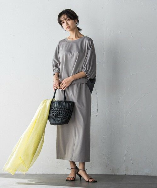 MAYSON GREY / メイソングレイ ロング・マキシ丈ワンピース | 【新色追加】ハーフドルマンスリーブスカートセットアップ≪洗濯機で洗える≫ | 詳細14