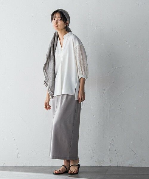 MAYSON GREY / メイソングレイ ロング・マキシ丈ワンピース | 【新色追加】ハーフドルマンスリーブスカートセットアップ≪洗濯機で洗える≫ | 詳細16