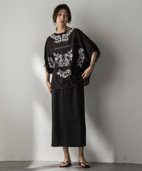 MAYSON GREY / メイソングレイ ロング・マキシ丈ワンピース | 【新色追加】ハーフドルマンスリーブスカートセットアップ≪洗濯機で洗える≫ | 詳細26