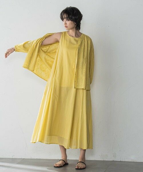 MAYSON GREY / メイソングレイ ロング・マキシ丈ワンピース | コットンボイル2WAYエアリーフレアワンピース≪手洗い可能≫ | 詳細3