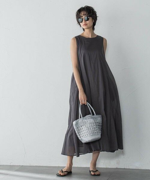 MAYSON GREY / メイソングレイ ロング・マキシ丈ワンピース | コットンボイル2WAYエアリーフレアワンピース≪手洗い可能≫ | 詳細25